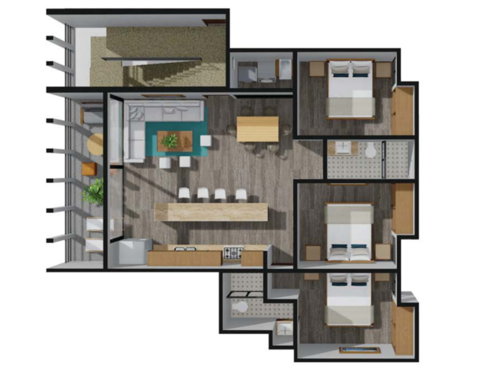 Plano del departamento Witari de Araquuna.