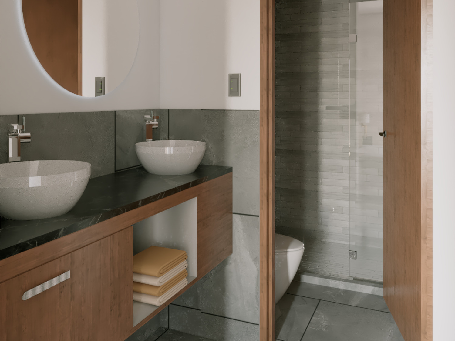 Le Curve Baño de Le Curve Versalles, departamentos en Nuevo Vallarta