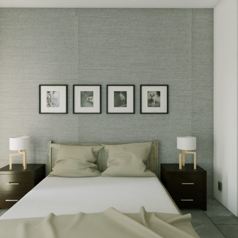 Recámara de Le Curve Versalles, departamentos en Nuevo Vallarta