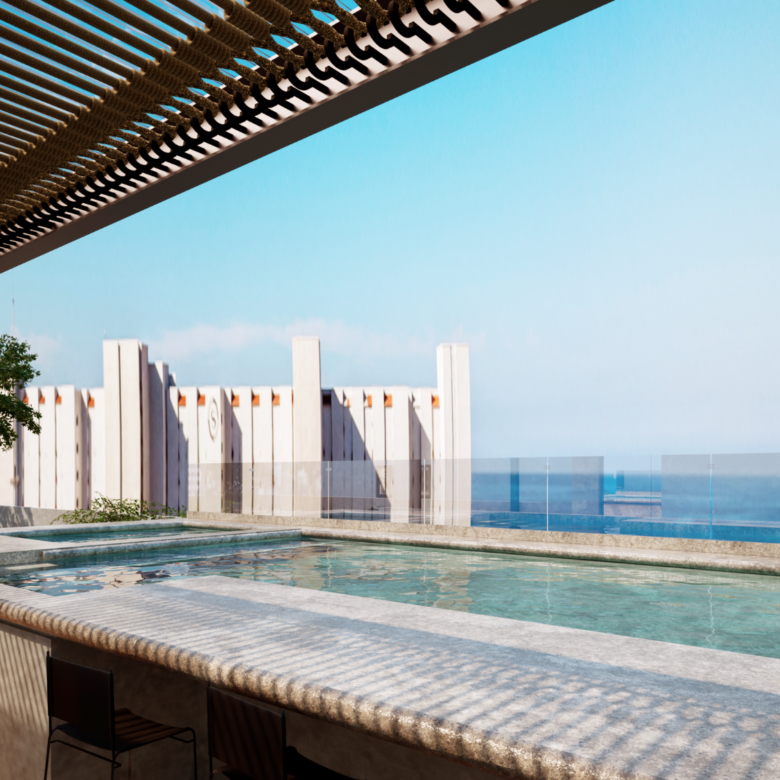 Alberca Rooftop, departamentos en venta en Versalles Puerto Vallarta