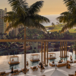 Alberca con vista al mar de Espacio Marina & Golf, departamentos en venta en La Marina, Puerto Vallarta