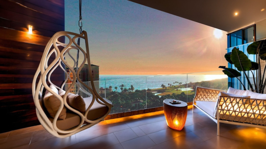 Vista desde la terraza de Espacio Marina & Golf, departamentos en venta en La Marina, Puerto Vallarta