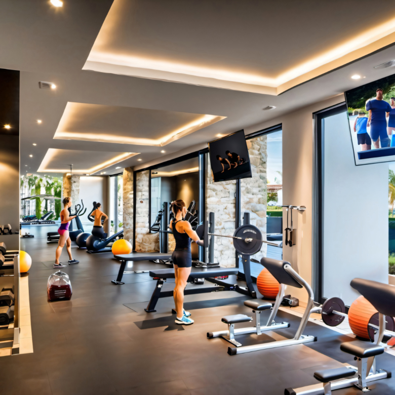 Gimnasio de Espacio Marina & Golf, departamentos en venta en La Marina, Puerto Vallarta