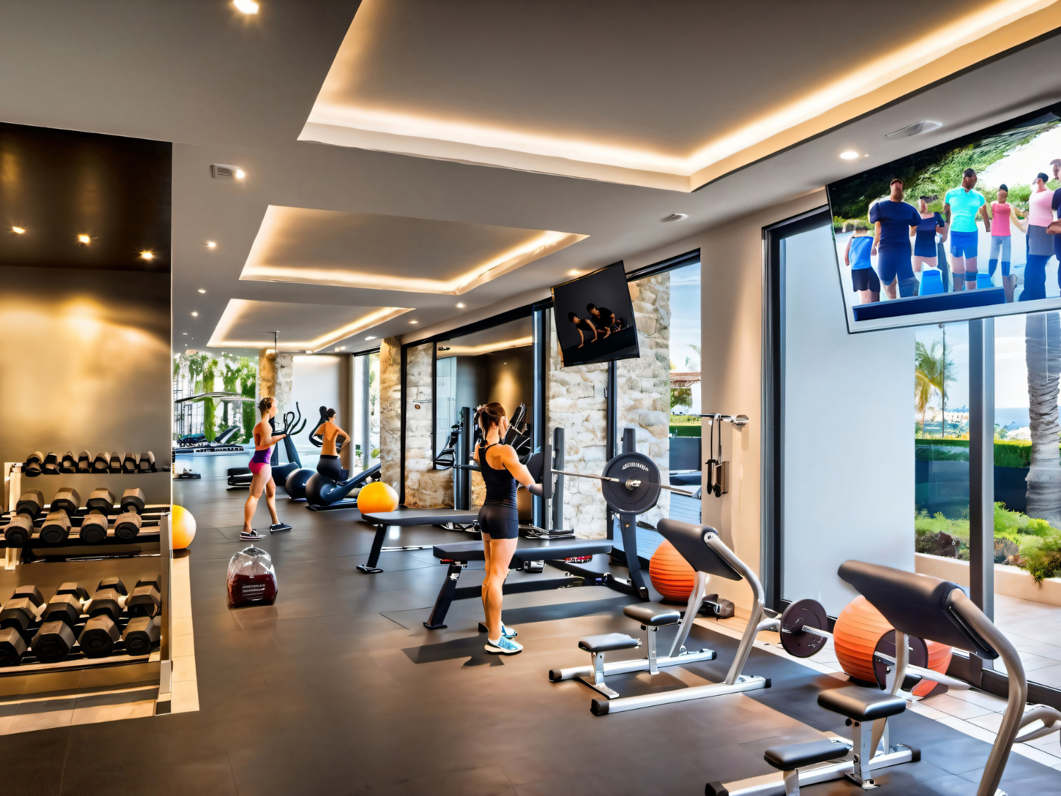 Gimnasio de Espacio Marina & Golf, departamentos en venta en La Marina, Puerto Vallarta