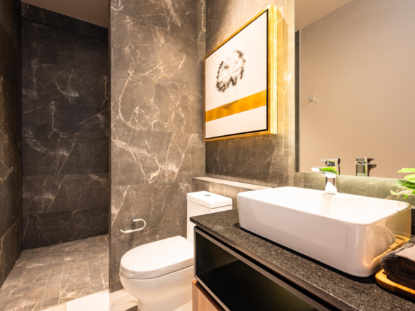Baño departamentos de lujo en venta en Nuevo Vallarta, D'toscana