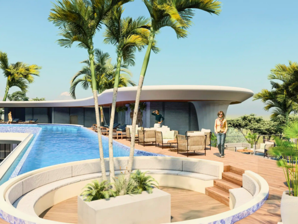 Rooftop de Crystal Cove, departamentos en venta a pie de playa en La Cruz de Huanacaxtle.
