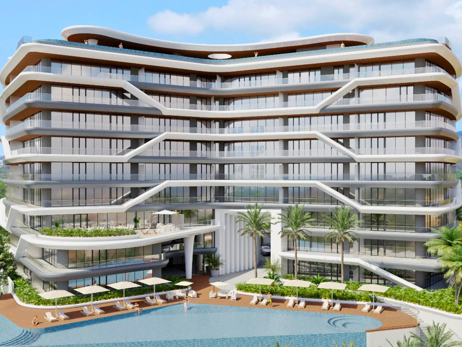 Fechada de Crystal Cove, departamentos en venta a pie de playa en La Cruz de Huanacaxtle.