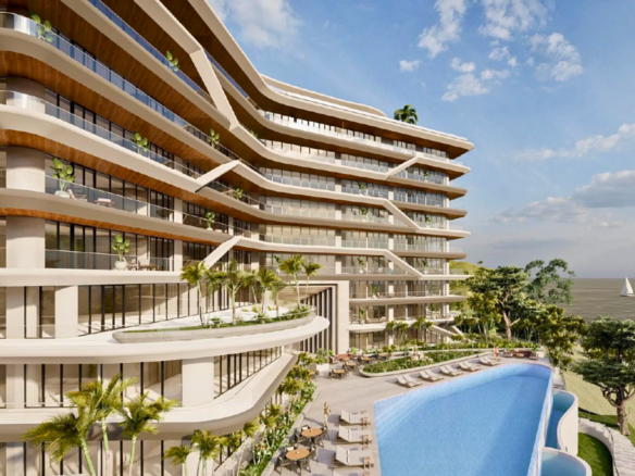 Fechada de Crystal Cove, departamentos en venta a pie de playa en La Cruz de Huanacaxtle.