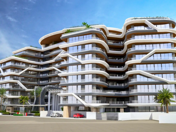 Fechada de Crystal Cove, departamentos en venta a pie de playa en La Cruz de Huanacaxtle.
