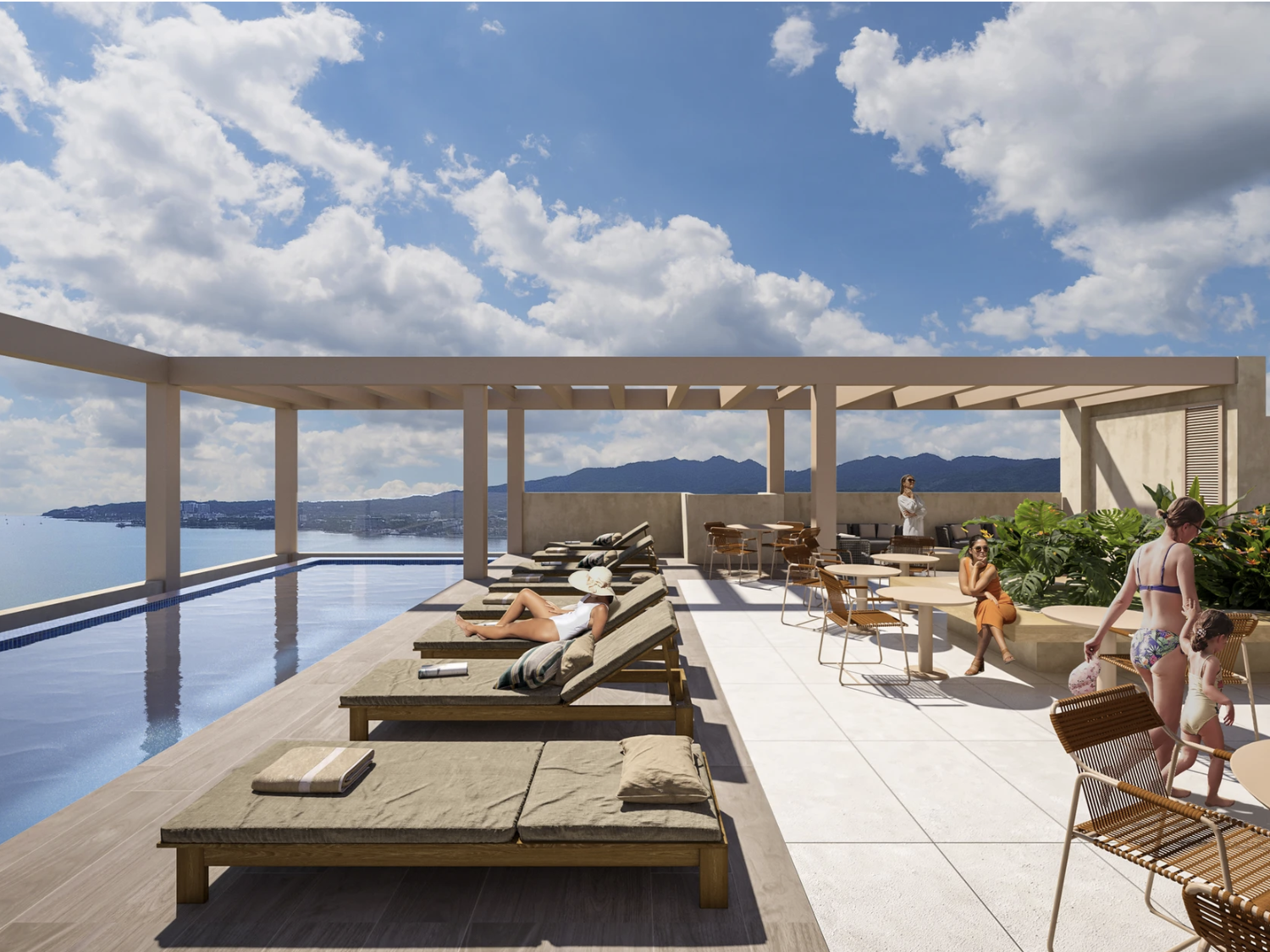 Rooftop de Luxury Waves. departamentos de lujo en preventa en Bucerías