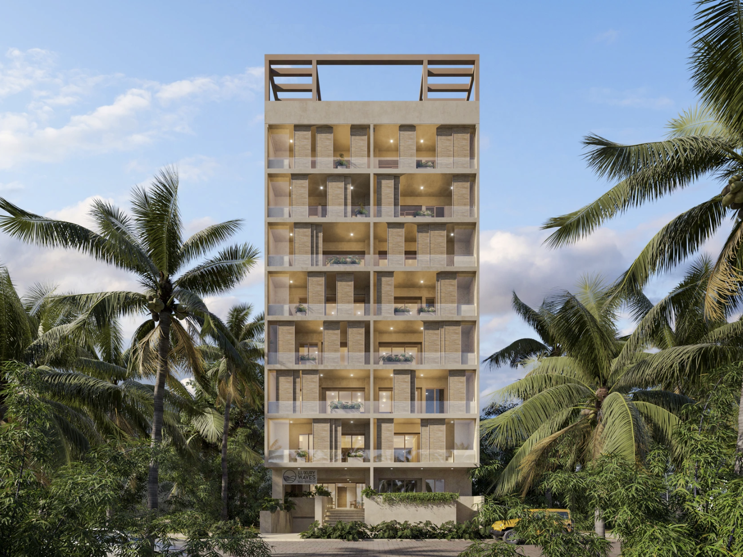 Fechada de Luxury Waves. departamentos de lujo en venta en Bucerías