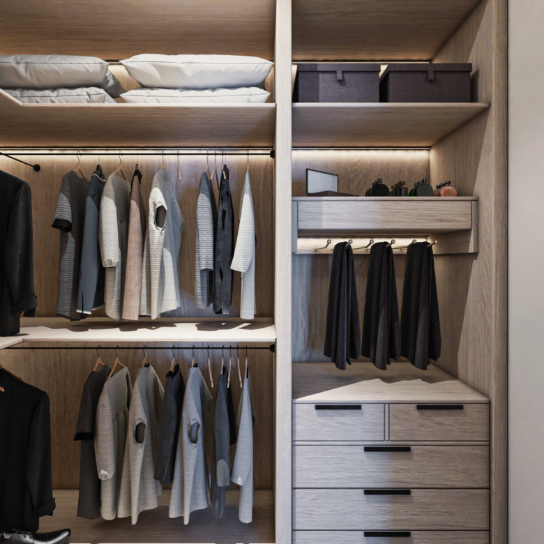 Closet de Blossom, departamentos en venta en Puerto Vallarta