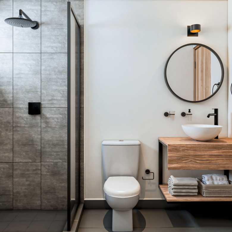 Baño de Blossom, departamentos en venta en Puerto Vallarta