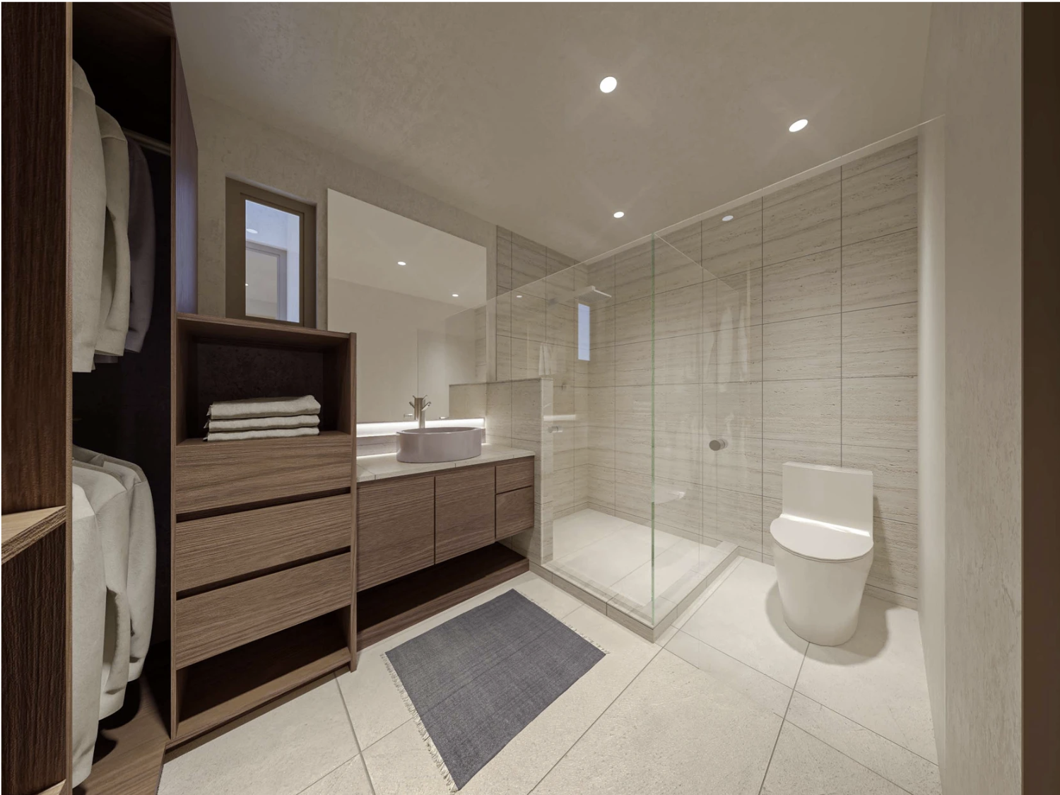 Baño de Luxury Waves. departamentos de lujo en preventa en Bucerías