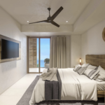 Recámara de Luxury Waves. departamentos de lujo en preventa en Bucerías