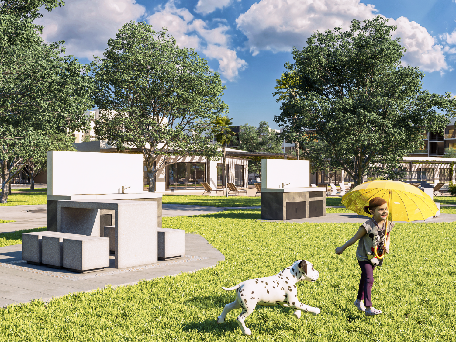 Zona pet zone y amenidades de Blossom, departamentos en venta en Puerto Vallarta