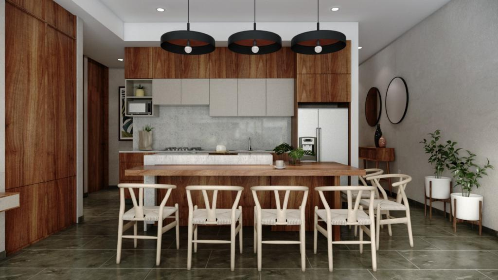 Vaha Cocina de Vaha, departamentos en venta ubicados en Rincón del Cielo, Valle Dorado.