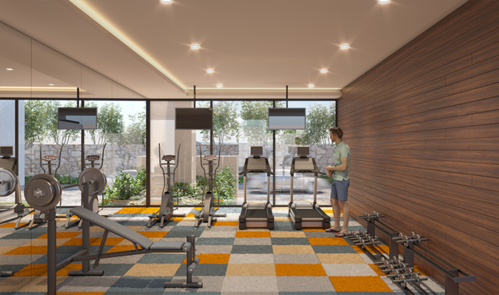 Gimnasio en Allegra, departamentos en venta en Bucerías