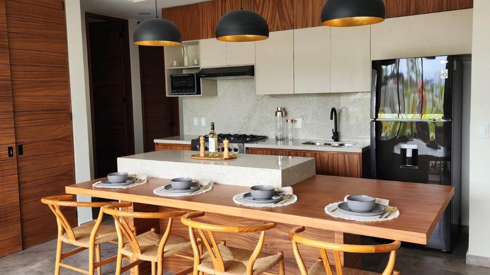 Vaha Cocina de Vaha, departamentos en venta ubicados en Rincón del Cielo, Valle Dorado.
