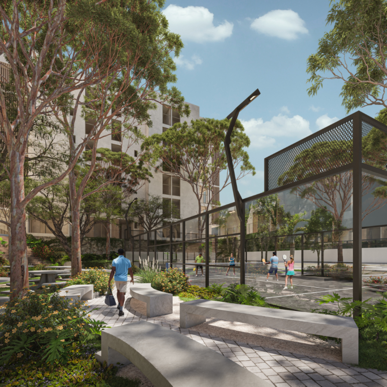 Cancha deportivas de Karuma Costa Living, departamentos en venta en Nuevo Vallarta