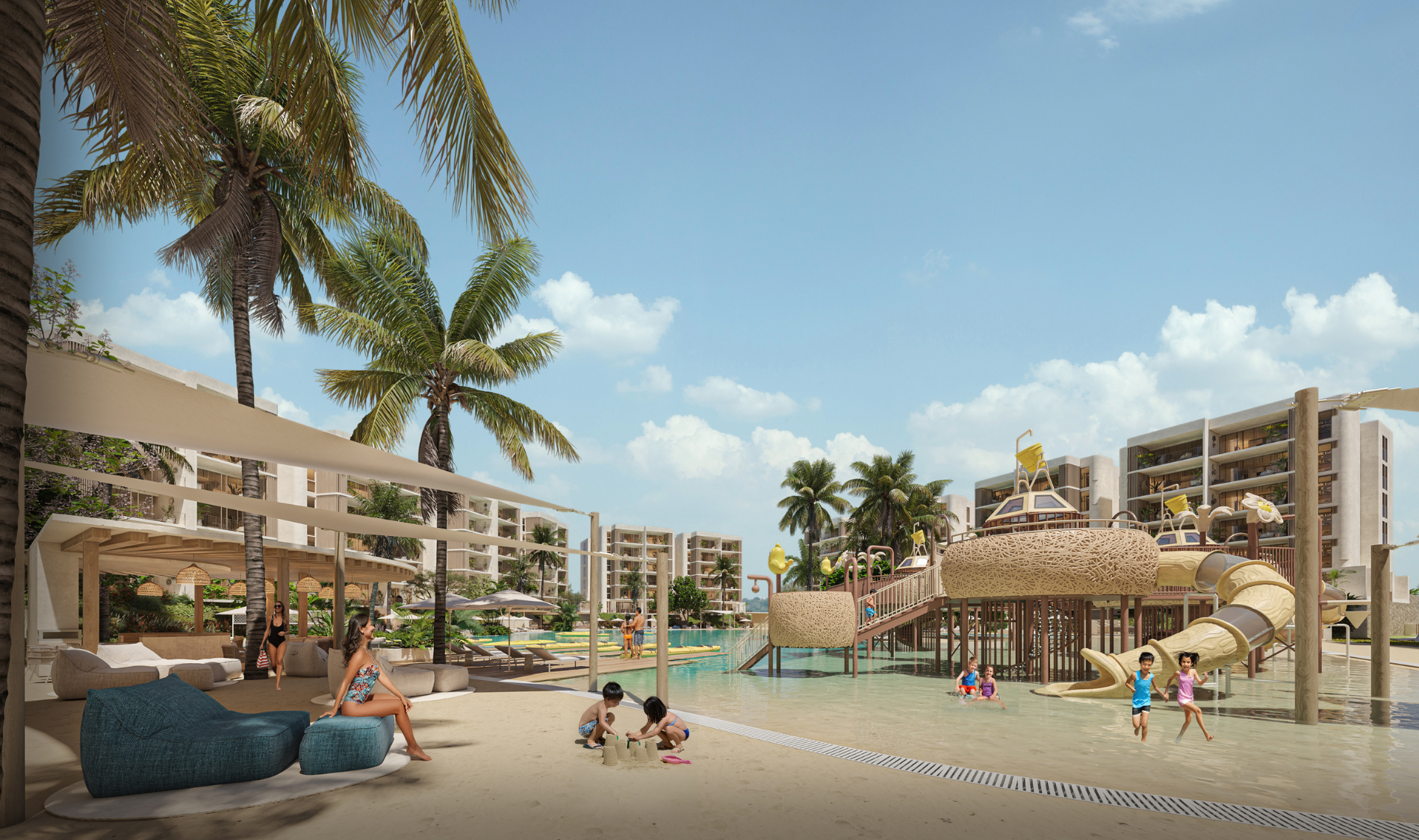 Juegos para niños de Karuma Costa Living, departamentos en venta en Nuevo Vallarta