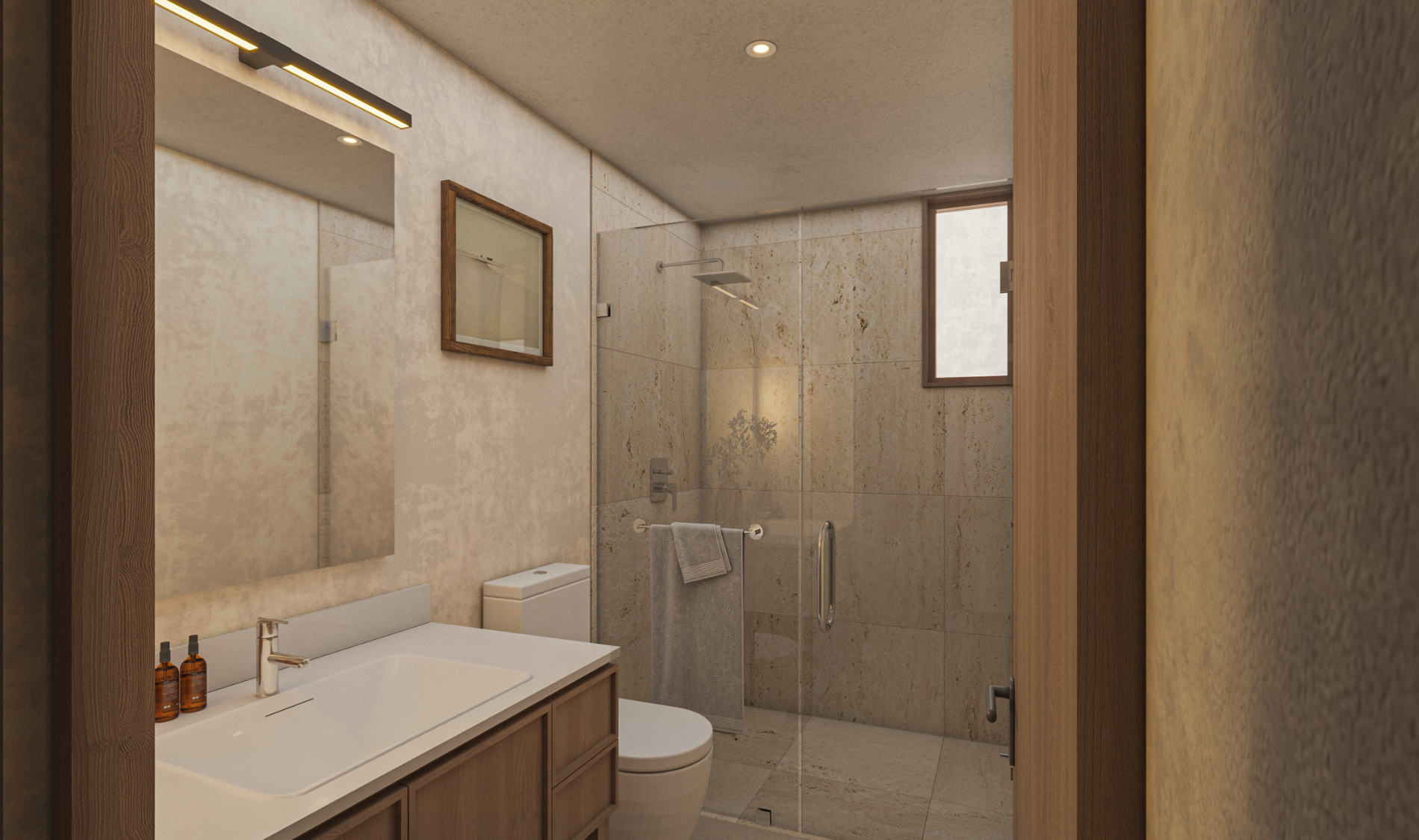 Baño de Karuma Costa Living, departamentos en venta en Nuevo Vallarta