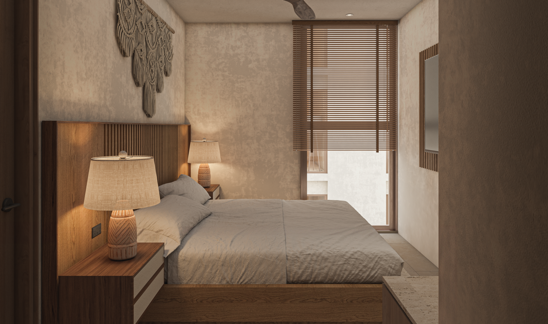 Recámara de Karuma Costa Living, departamentos en venta en Nuevo Vallarta
