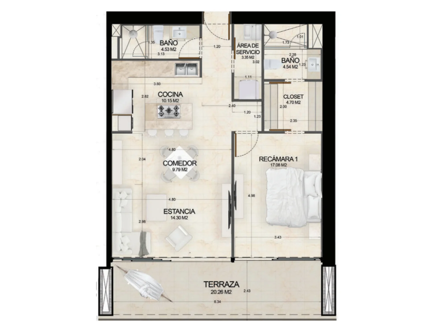 Plano modelo B