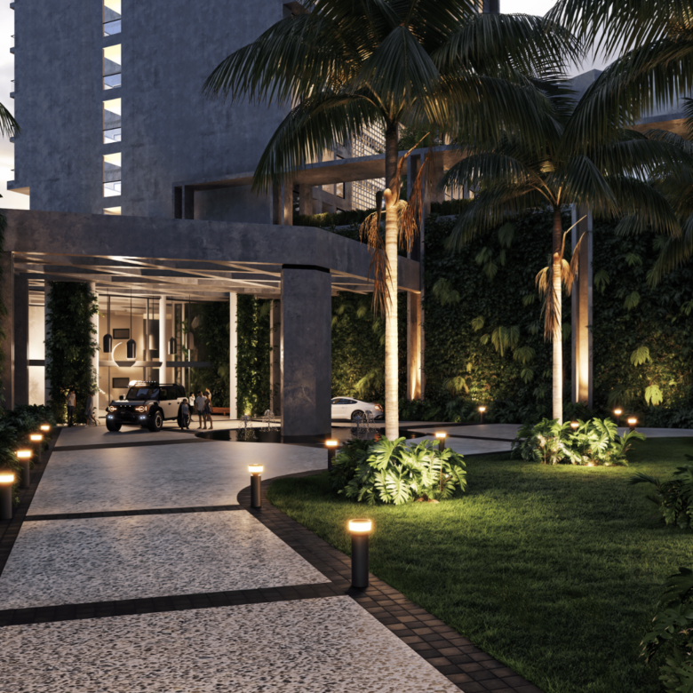 Venta de departamentos a pie de playa en Puerto Vallarta en Tridenta Towers - Recepción