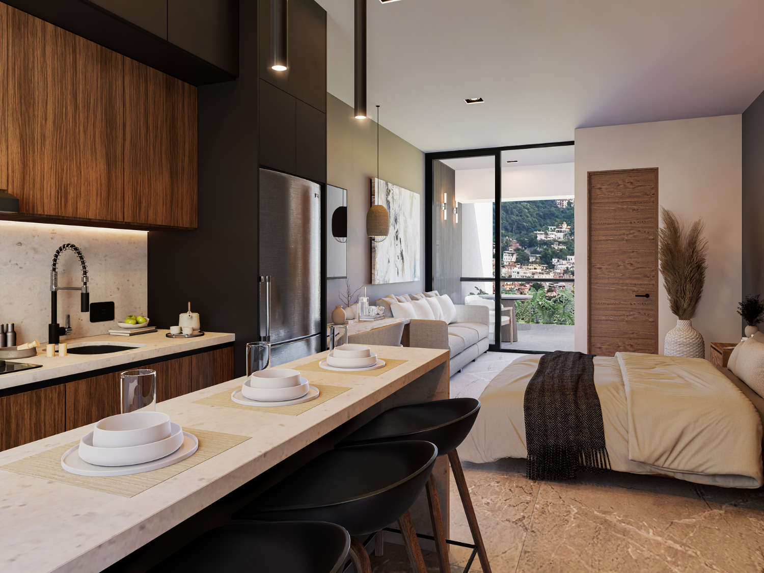 Venta de departamentos a pie de playa en Puerto Vallarta en Tridenta Towers