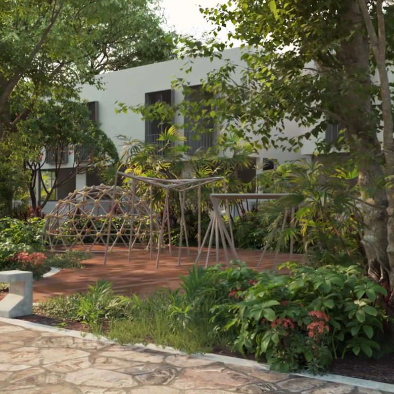 Área de juegos para niños de casas en venta en Bahía de Banderas, Tondoroque.