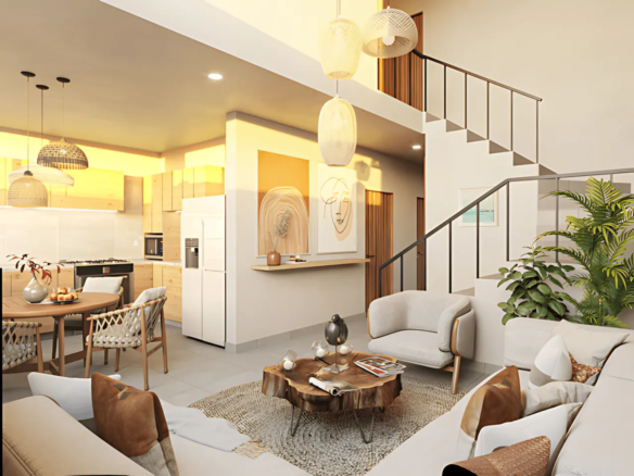 Sala de casas en venta en Bahía de Banderas, Tondoroque.