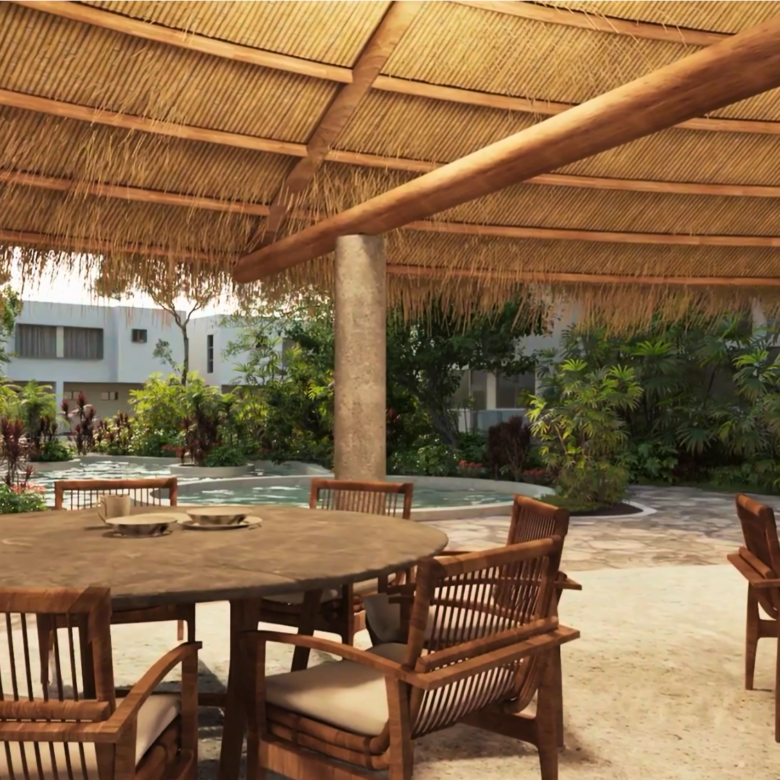 Terraza de casas en venta en Bahía de Banderas, Tondoroque.