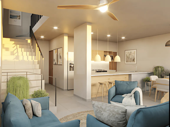 Sala de casas en venta en Bahía de Banderas, Tondoroque.