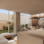 Sala de Alma, departamentos en venta en Bucerias, bahía de banderas a una cuadra de la playa.