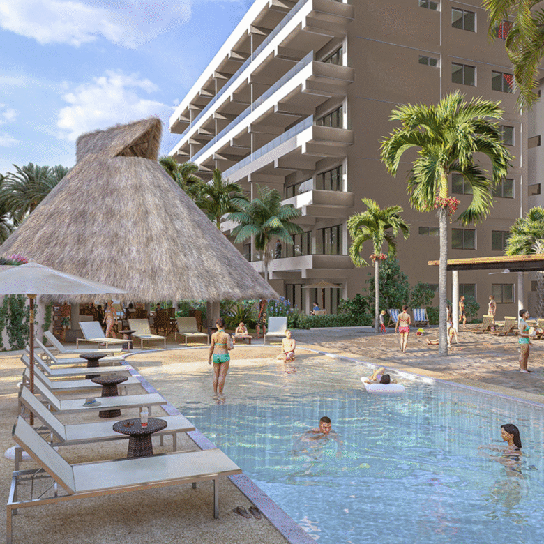 Alberca de Palmarena, departamentos en preventa en Nuevo Vallarta