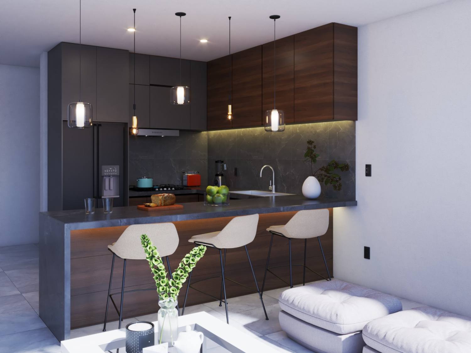 Cocina de Náana, departamentos en venta a una cuadra del hospital CMQ