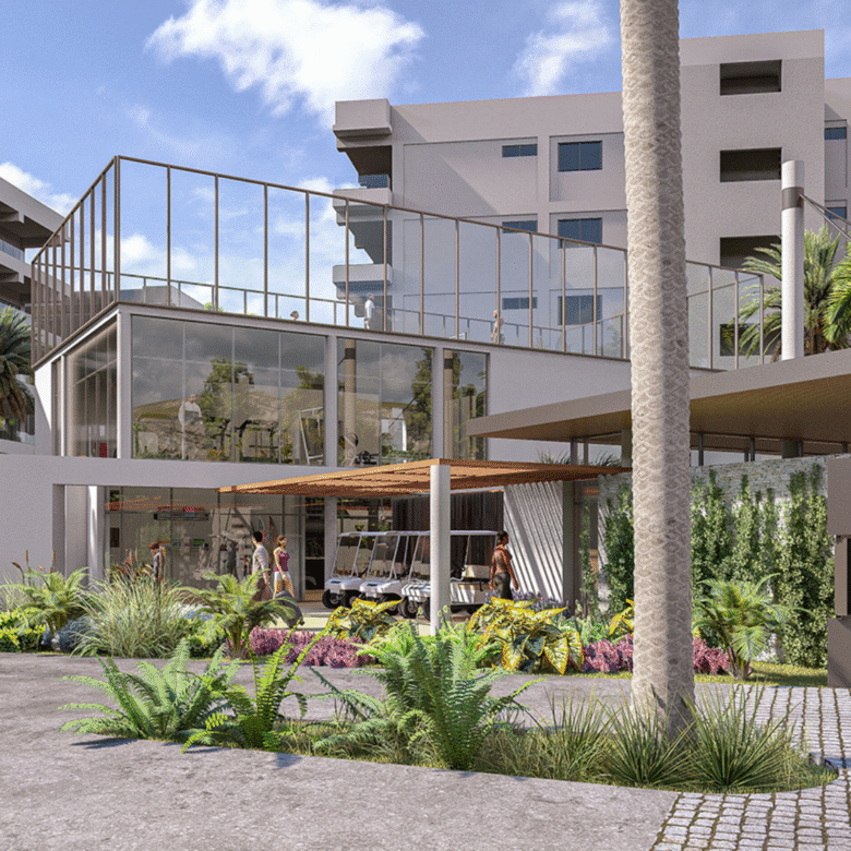 Gimnasio de Palmarena, departamentos en preventa en Nuevo Vallarta