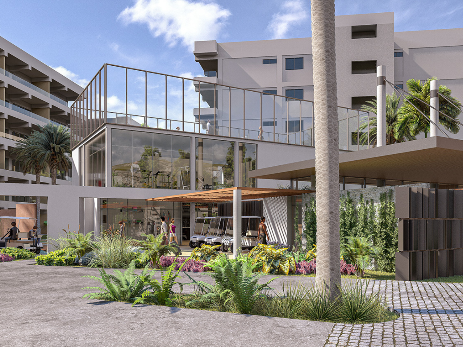 Gimnasio de Palmarena, departamentos en preventa en Nuevo Vallarta