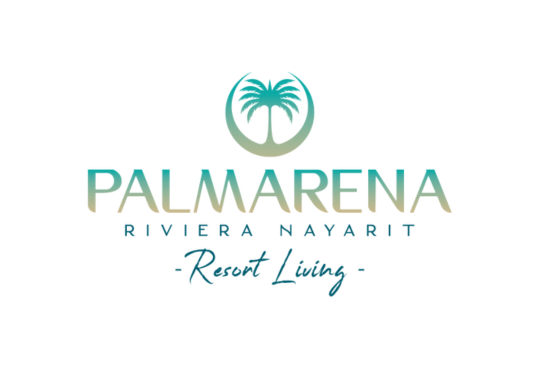 Logo de Palmarena Resort Living, departamentos en venta en Nuevo Vallarta