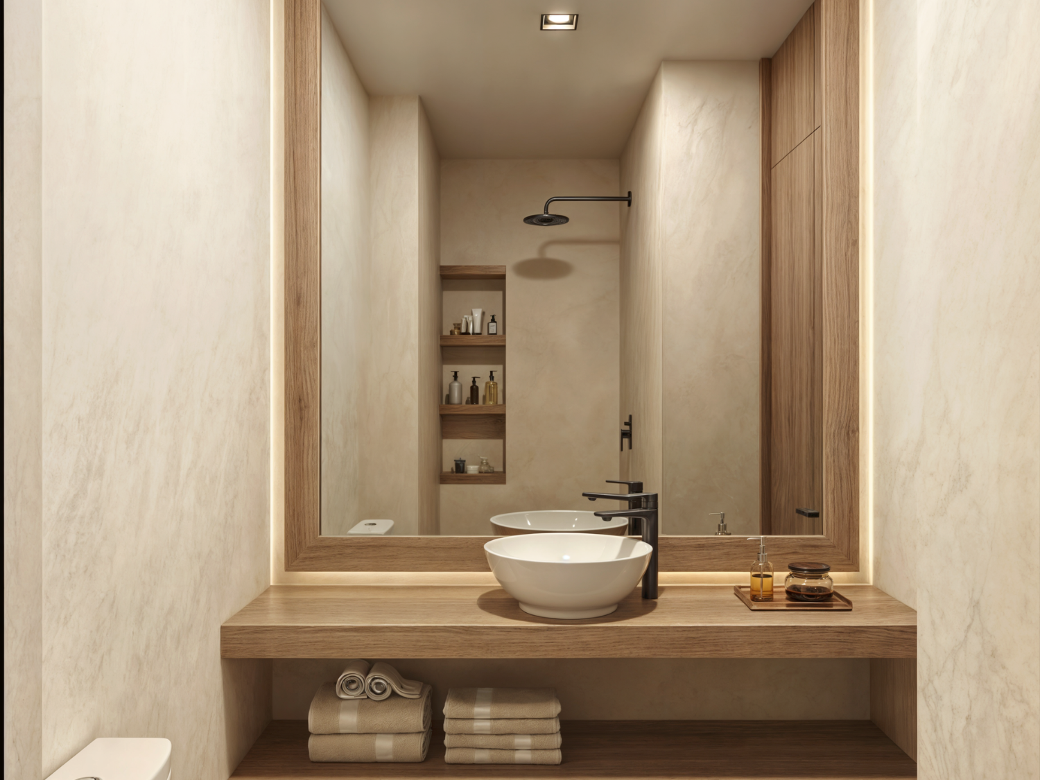 Baño de Nukma Beachfront Life, un proyecto en preventa con departamentos en venta en La Peñita de Jaltemba.