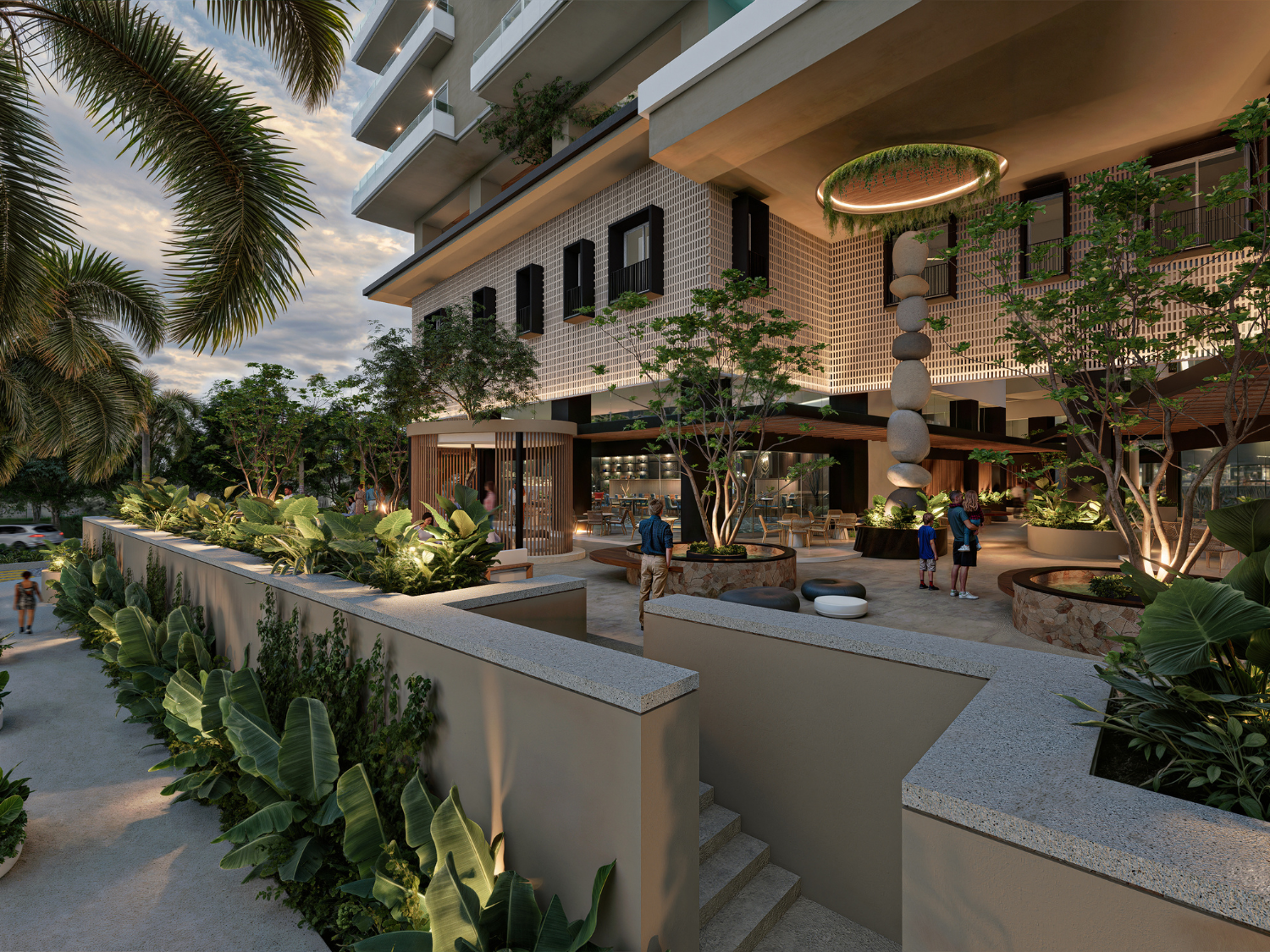 Amenidades de V'Boulevard, departamentos de lujo en venta Puerto Vallarta con vista al mar y a unos pasos del centro y del malecón de Puerto Vallarta