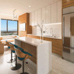 Cocina de DUE, departamentos en Puerto Vallarta en venta con vista al mar