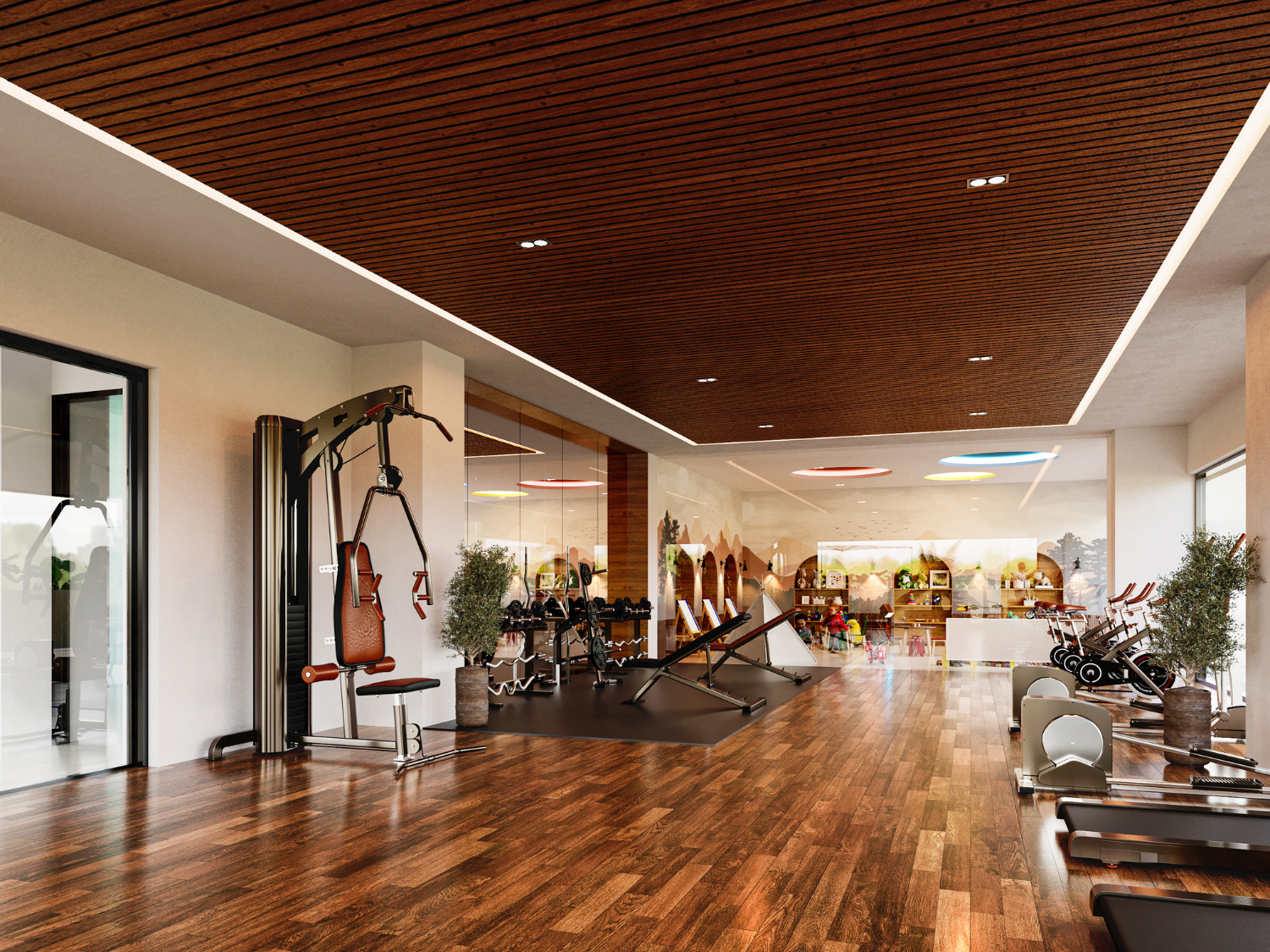 Gimnasio de DUE, departamentos en Puerto Vallarta en venta con vista al mar
