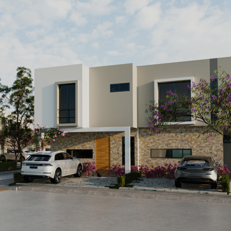 Fachada de Pineiro de Arvore, casas en preventa en Puerto Vallarta