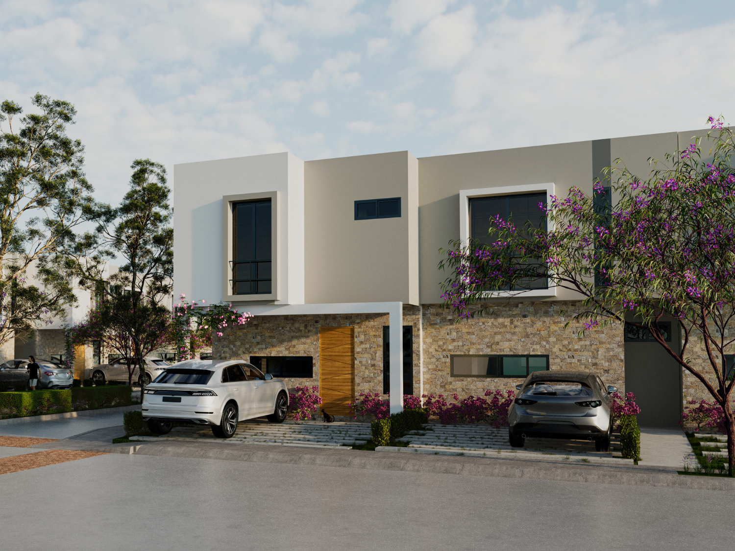Fachada de Pineiro de Arvore, casas en preventa en Puerto Vallarta
