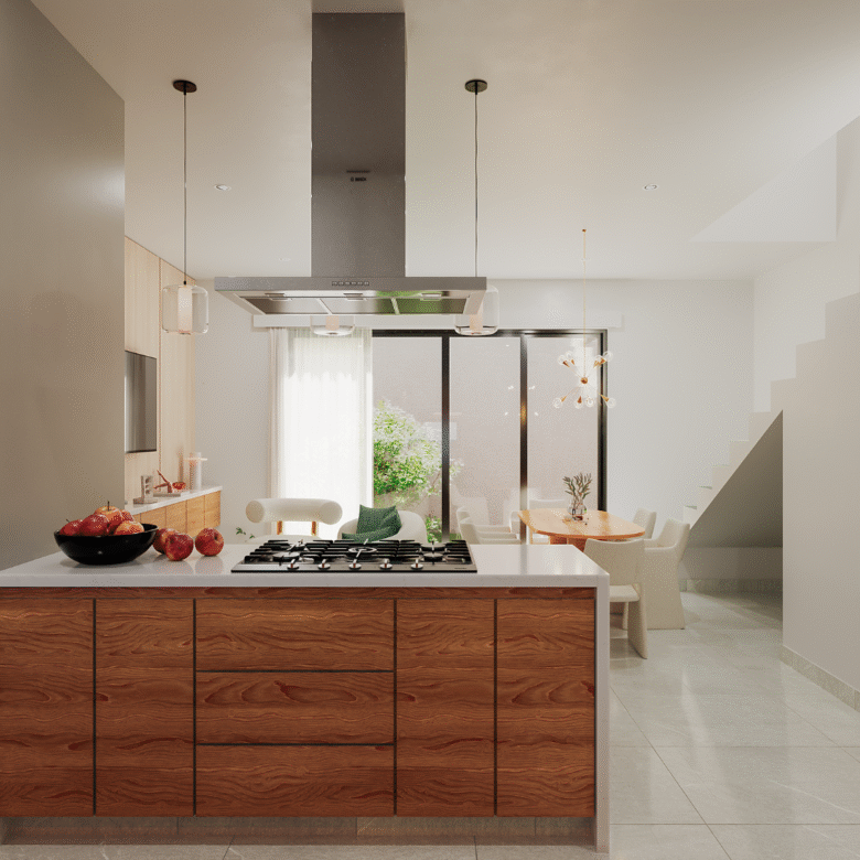 Cocina del modelo Cacau, del proyecto Arvore, casas en venta en Puerto Vallarta