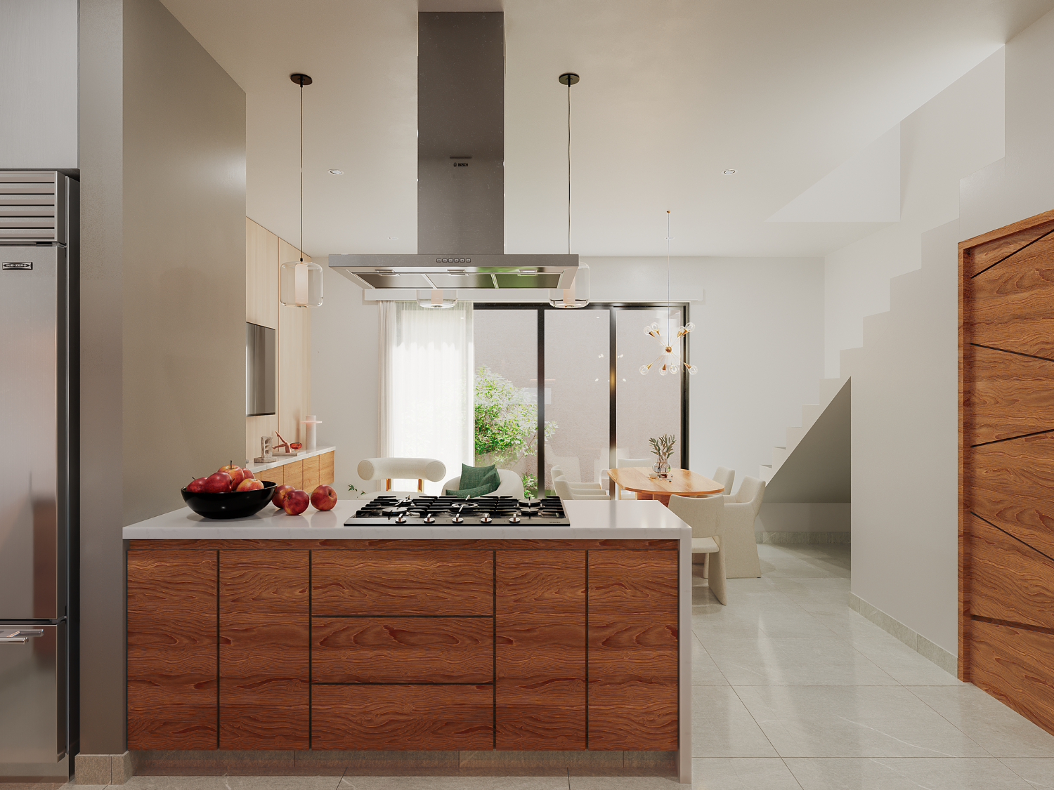 Cocina del modelo Cacau, del proyecto Arvore, casas en venta en Puerto Vallarta