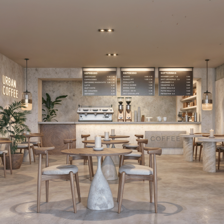 Café snack de Nukma Beachfront Life, un proyecto en preventa con departamentos en venta en La Peñita de Jaltemba.