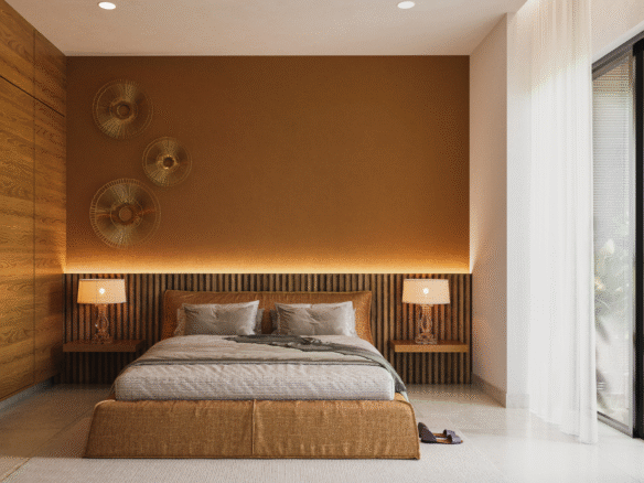 Recámara de DUE, departamentos en Puerto Vallarta en venta con vista al mar